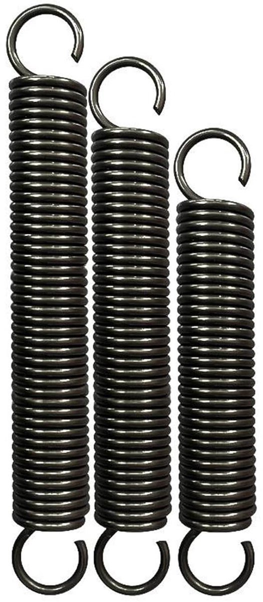 Spanveer met haken - Trekveer verlengveer - Reparaties thuis - Dubbele haak ontwerp - 3.5x40x120mm - Staal