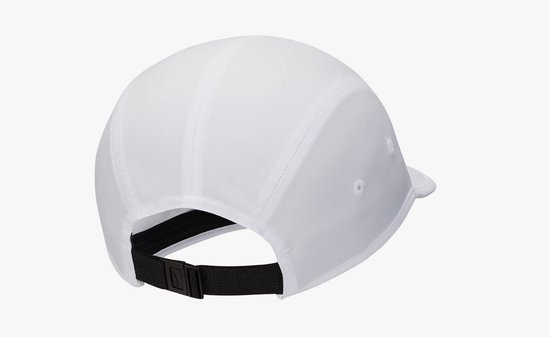 Nike Dri-FIT Club Running Cap - Wit/Zwart - Hardlooppet - Sportpet - Unisex - Maat M/L