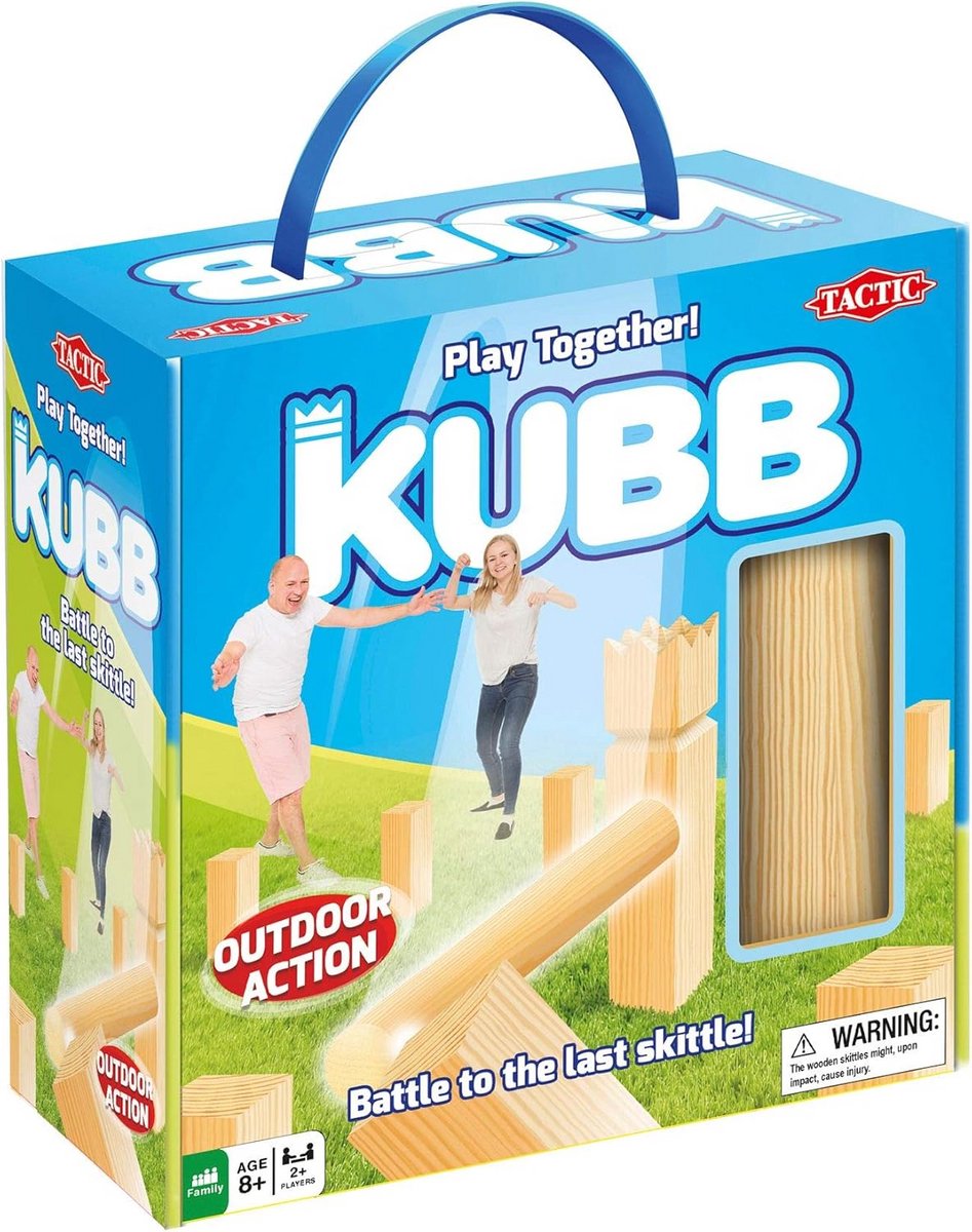 Kubb Buitenspel in Kartonnen Doos - Strategisch Werpspel voor Buiten