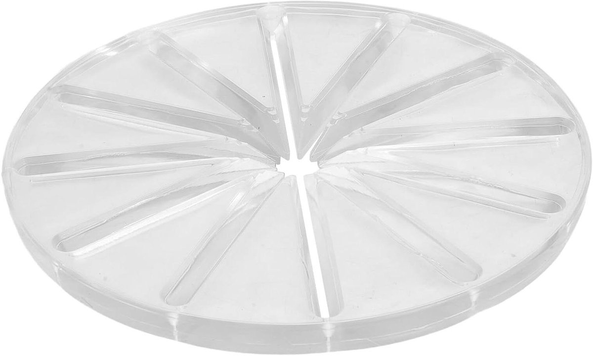 Mixer Spatbescherming - Mengkom Deksel - Schoon Maken - Garde Structuur - 14 cm - Transparant