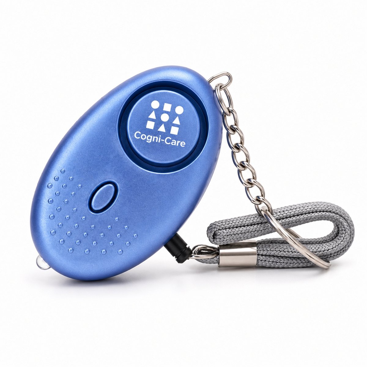 Veiligheidsalarm- zelfverdediging-130DB- sleutelhanger- Donker blauw