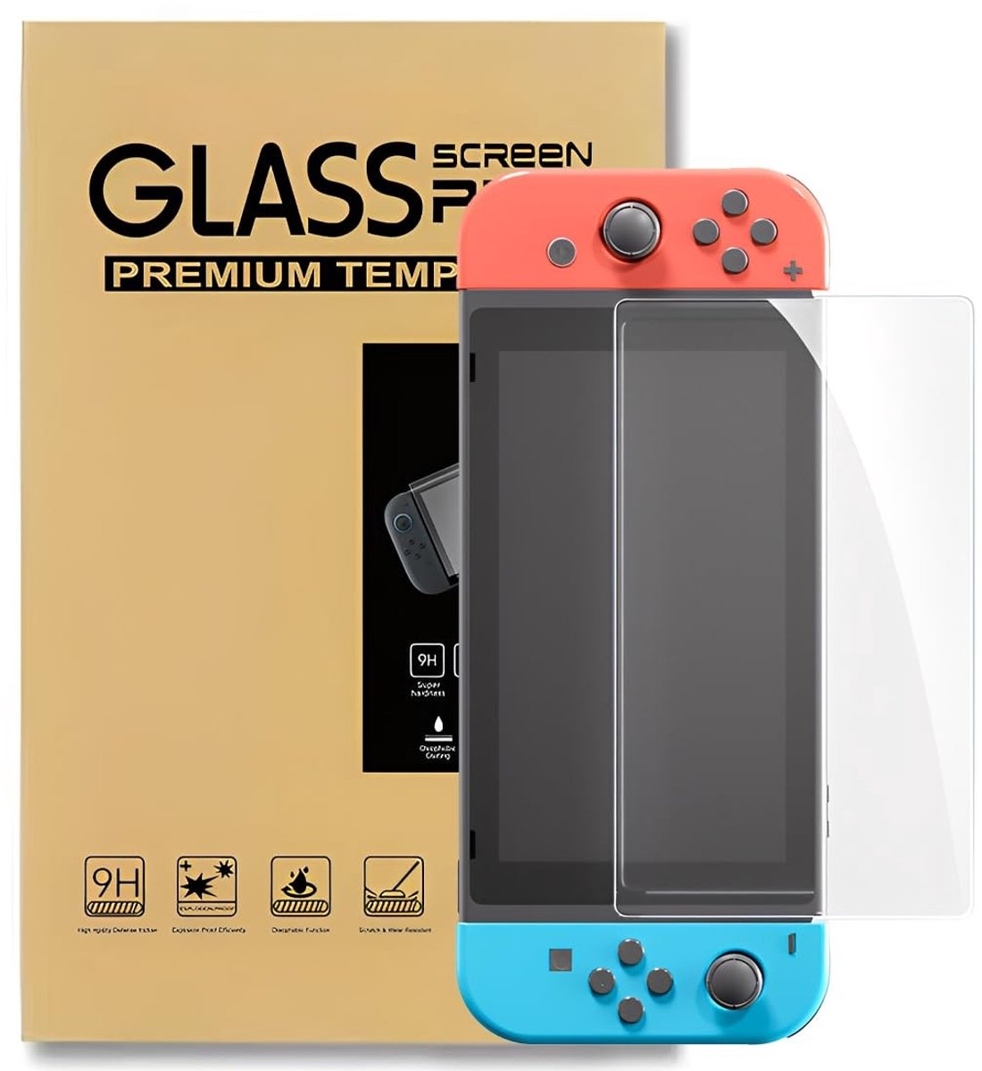 NTH products- Geharde Glas Beschermfolie - 3 Stuks - Compatibel met Switch 2 - Krasbestendig - Eenvoudige Installatie - Ultradun - Screenprotector