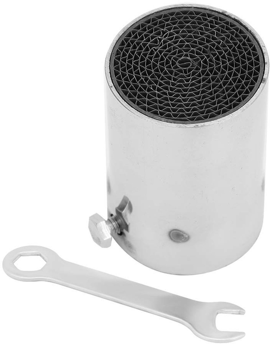 MTTproducts- Uitlaatdemper Universeel - DB Killer - Roestvrij Staal - Geluidsisolatie - Hoge Temperatuur Bestendig - Eenvoudig te Installeren - Geluidsdemper