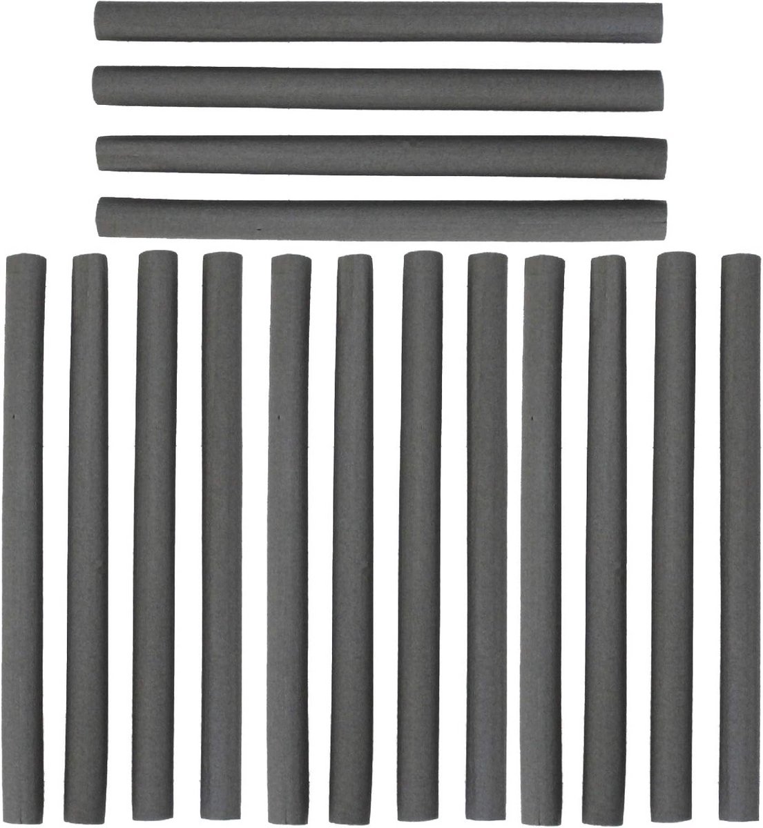 Trampolineveerhoezen - Veerbeschermers Rubber - Trampoline Reparatie - Set van 16 stuks - 75 en 105 cm - Grijs