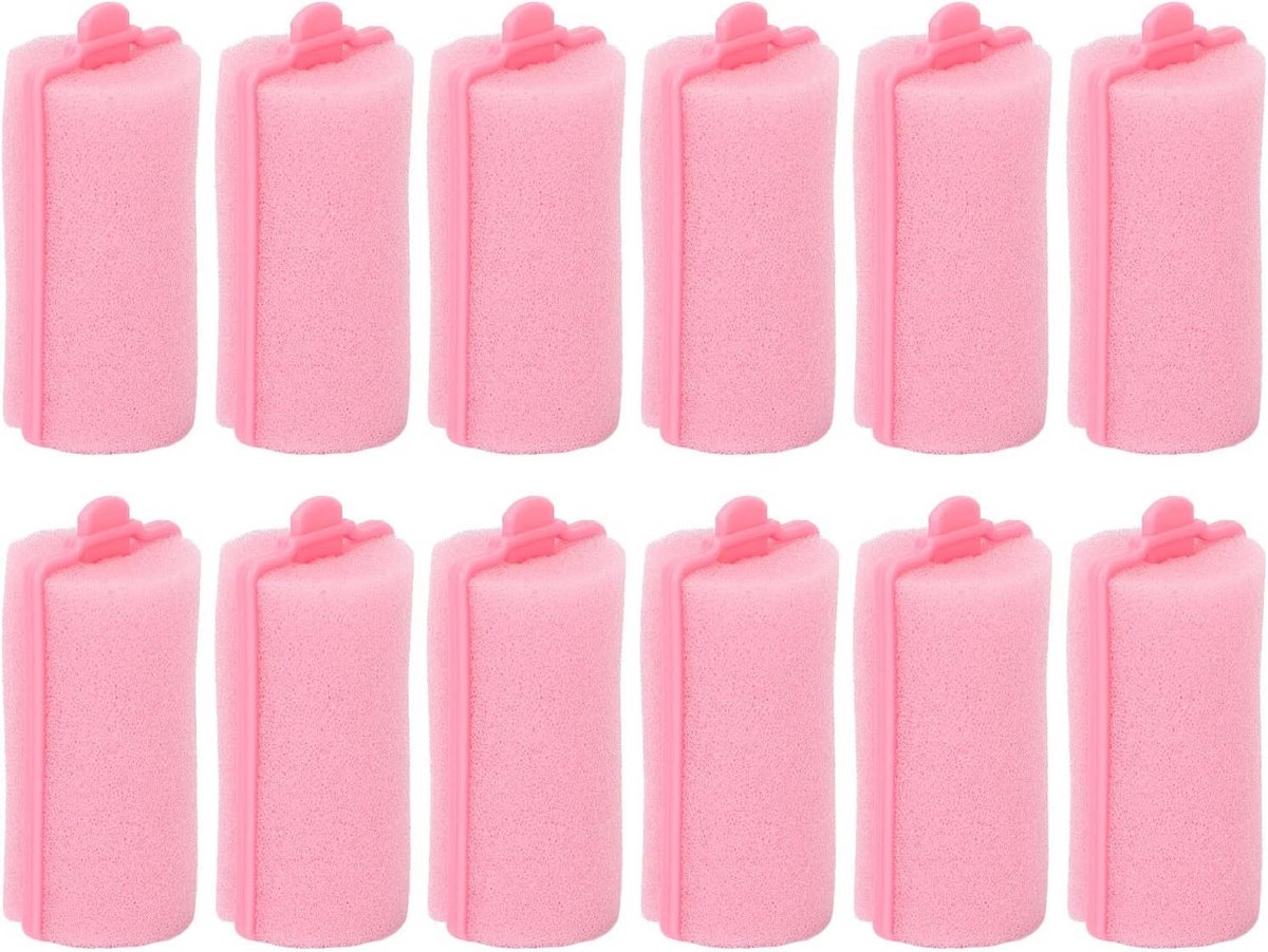 12 stuks schuimspons haarrollers voor warmtevrije krullen | flexibele, zachte krulspelden voor dames en kinderen