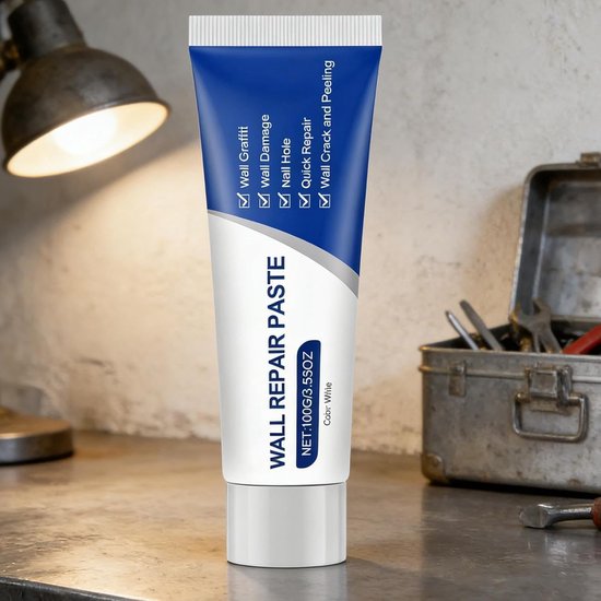 Muurreparatieset - Plamuurpasta Gatreparatie - Muurherstel - Snelle en Naadloze Afwerking - 100g - Veelkleurig — afbeelding 5