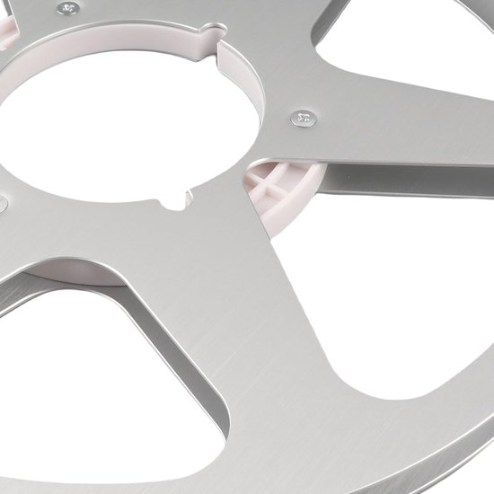 Lege Tapespoel - Aluminium Spoel - Audio Opnames - Industriestandaard Ontwerp - 105 Inch - Zilver — afbeelding 3
