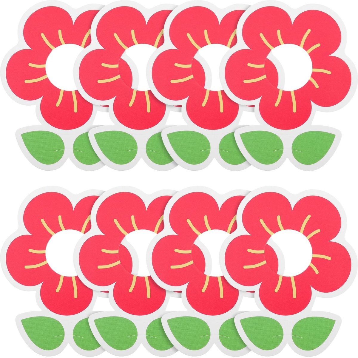Cosensi- Lollipophouder 50 Stuks - Papieren Lollipopkaarten - Bloemen Design - Cadeaukaarten - Valentijnskaarten - 8.5 x 6.8 cm - Candyhouder