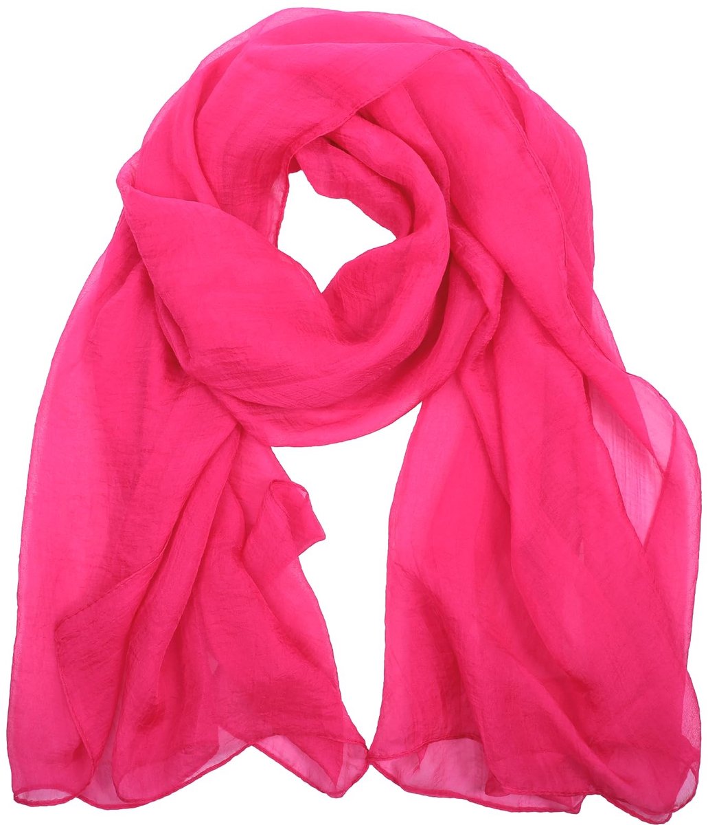 Cosensi- Sjaal Lichtgewicht - Chiffon - Roze - Ademend - 70 x 170 cm - Ultralicht en huidvriendelijk - Sjaaltje