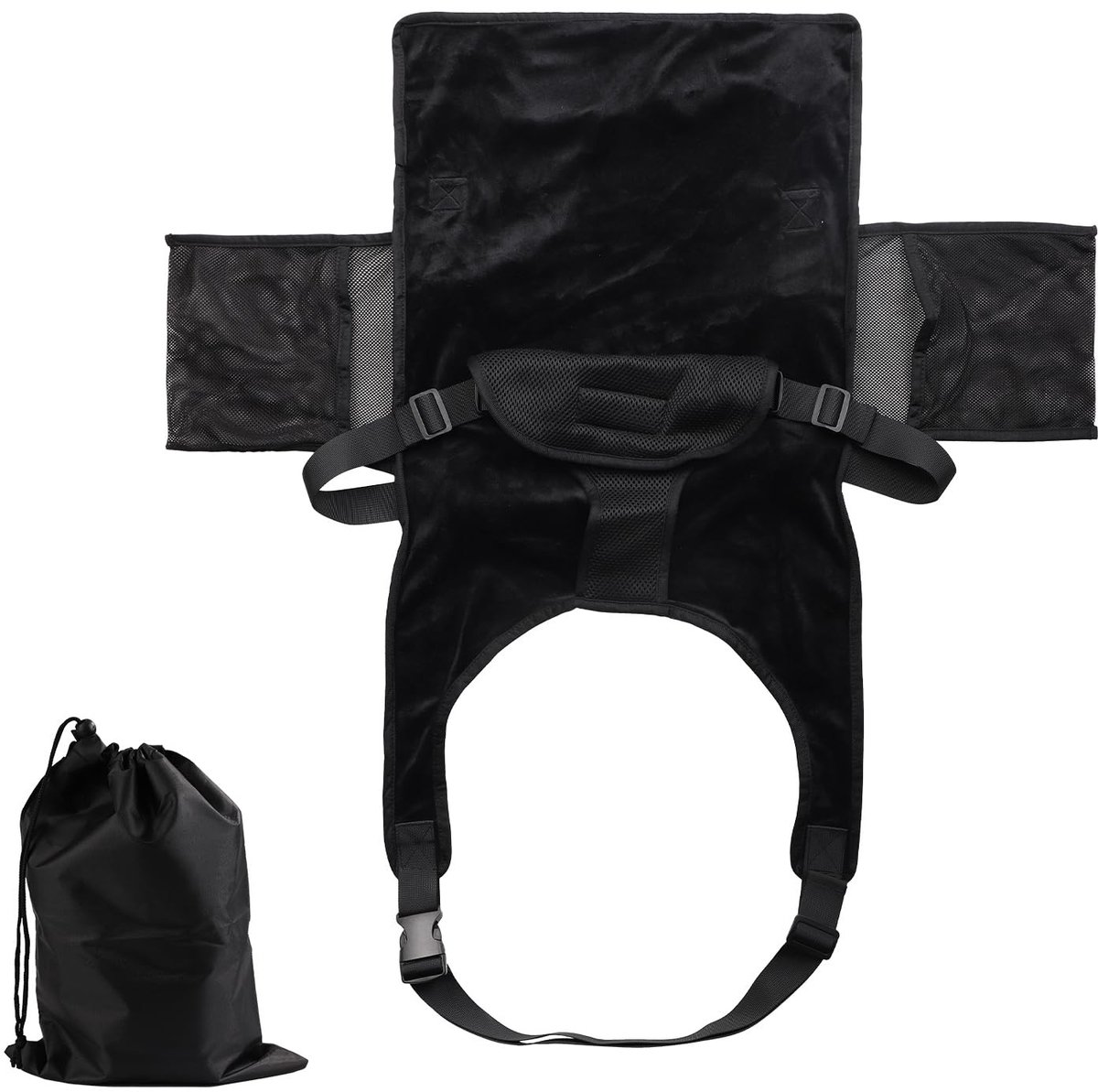 Cosensi- Vliegtuigvoetsteun Lichtgewicht - Opvouwbaar - Draagbaar - Peutervliegtuigbed - Reisaccessoires - Zacht Kristalfluweel 75x40cm - Kindervliegtuigbed