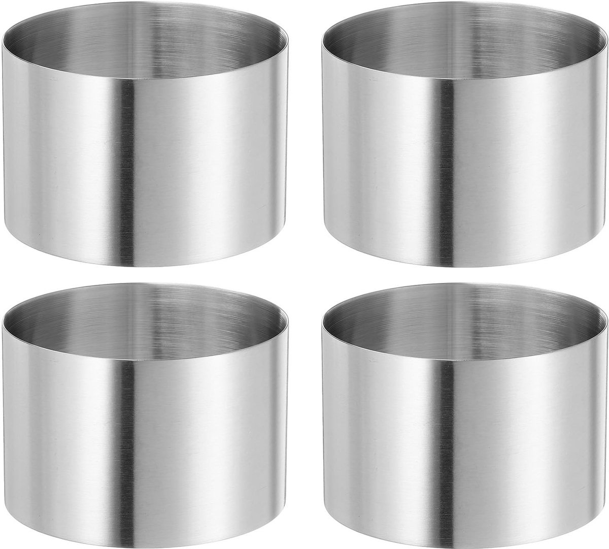 Cosensi- Cake Ring 7,5 cm - Roestvrij Staal - Naadloos - Mousse Ring - Bakring - Duurzaam - Eenvoudig te Reinigen