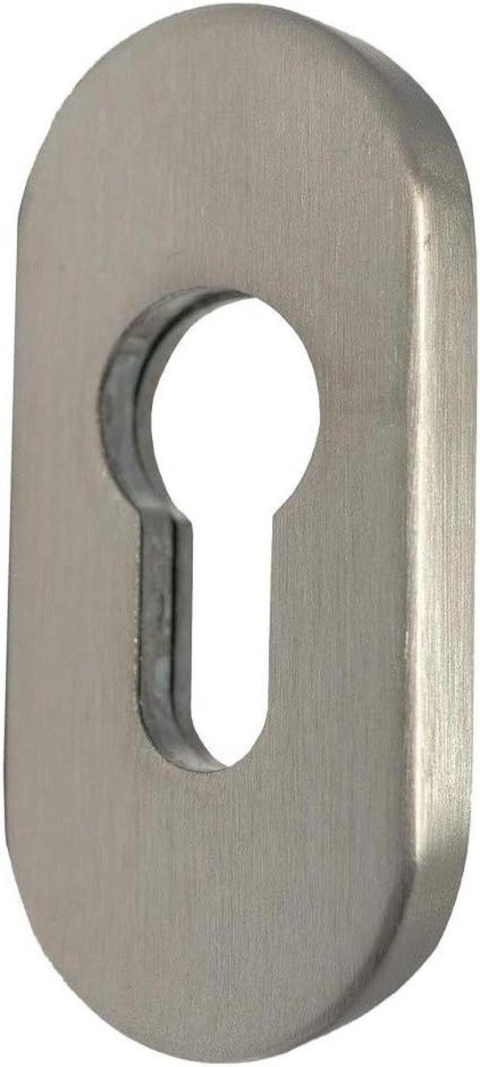 Beschermende Rozet - Cilinder Rozet - Deur Beveiligen - Schuivende Rosette - 9 mm Dikte - Mat RVS