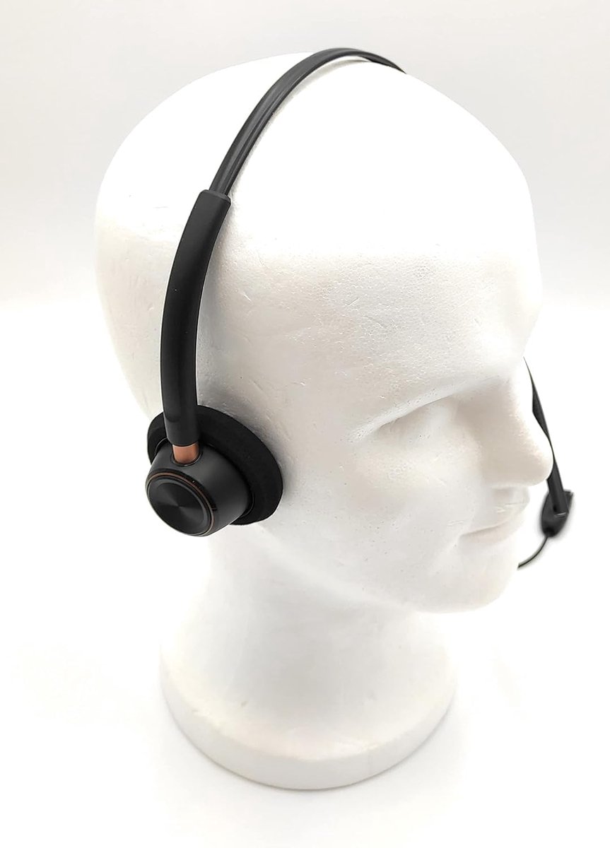 Digitale Headset - Draadloze Telefoon Headset - Professioneel Bellen - Digitale Geluidskwaliteit - 1 stuk - Zwart thumbnail 4