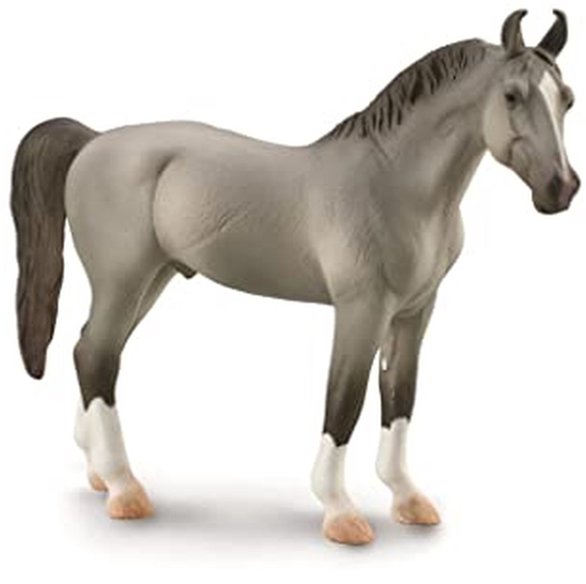 Marwari Hengst (Grijs) Verzamelbare Paardfiguur