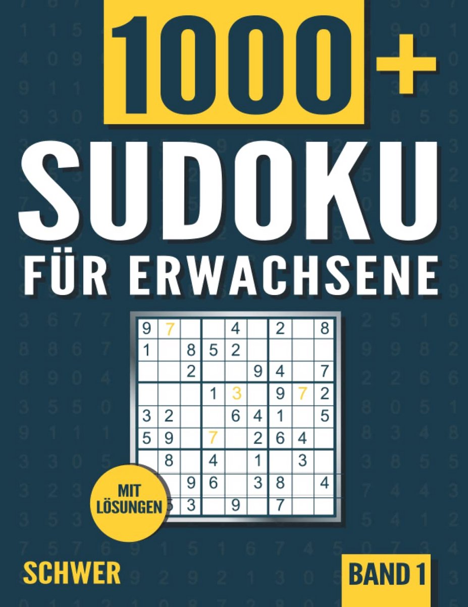 Groot Sudoku Boek voor Volwassenen - 1000+ Moeilijke Sudoku Puzzels met Oplossingen