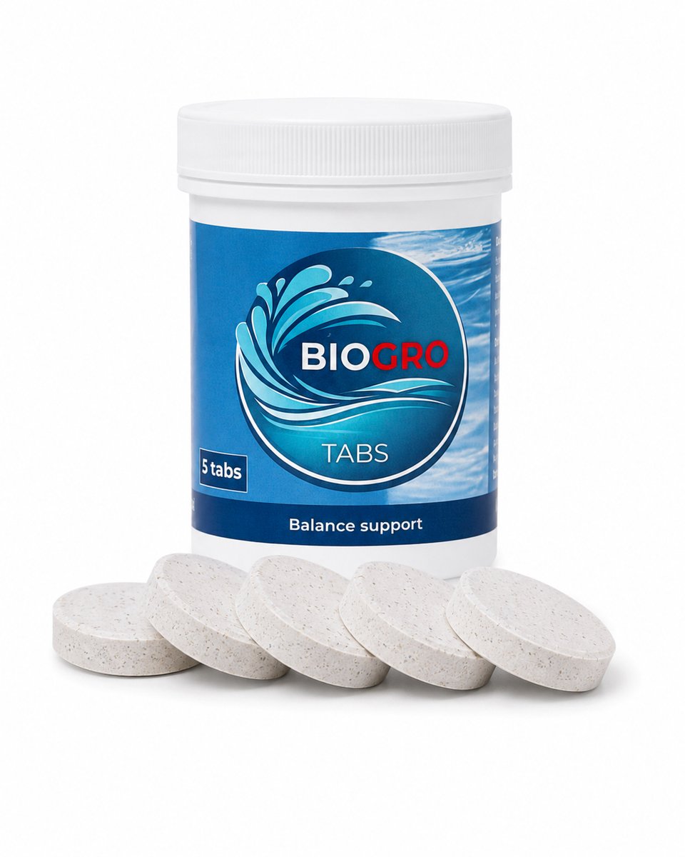 BIOGRO Tabs - Vijver bacteriën tabletten - Voor 25.000L vijverwater - Geleidelijke afgifte voor vijveronderhoud