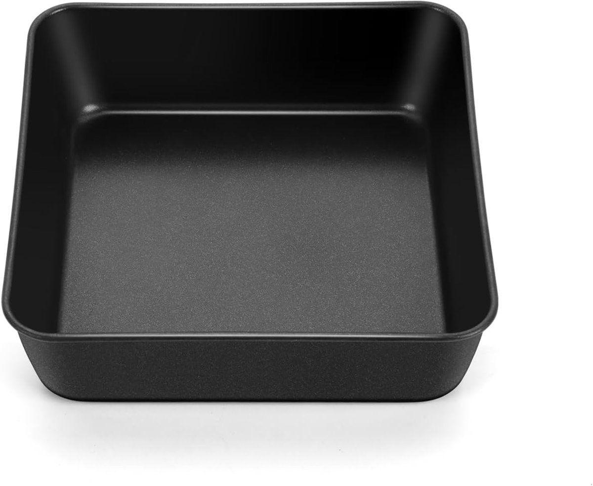 Allecto Plus - Vierkante RVS ovenschaal 159 x 159 x 5cm - Cakevorm met antiaanbaklaag - Brownie ovenschaal voor cakes - Gemakkelijk schoon te maken