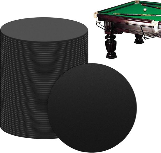 Biljart Pooltafel Beenpads - Pooltafel Beschermers - Stabiele Tafelbasis - Anti-slip Grijper - 7.6 cm Diameter - Zwart — afbeelding 5