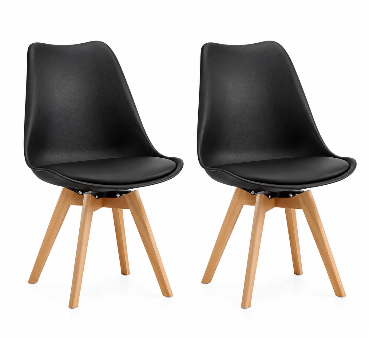 CINK Living® Eetkamerstoelen Set van 2 – 360° Draaibaar – Gestoffeerde Kuipstoel – Scandinavische Eetkamerstoel – Lichtgrijs
