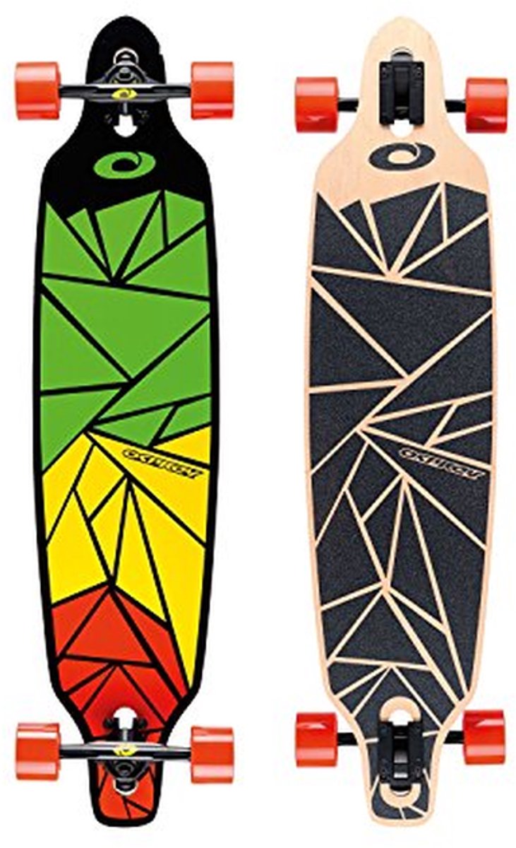 Twin Tip Longboard 99 cm Compleet Skateboard voor Volwassenen en Kinderen