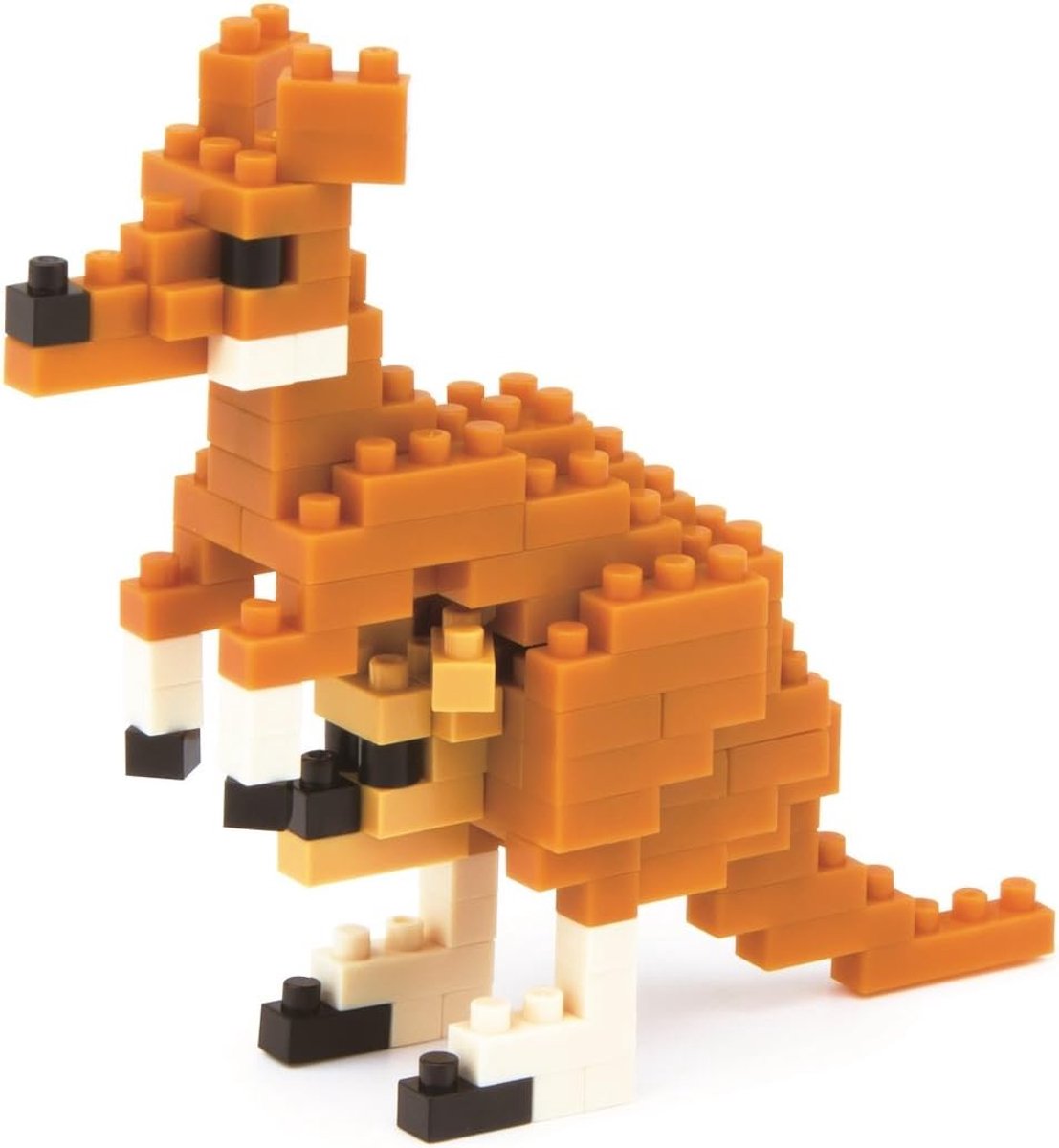 3D Puzzel Kangoeroe - Mini Bouwstenen Set (110 Delen)