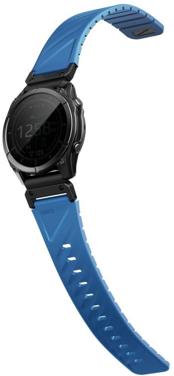 Uniq Banden Voor Garmin 22Mm Fluo Smart-Fit Blauw Geoptimaliseerd