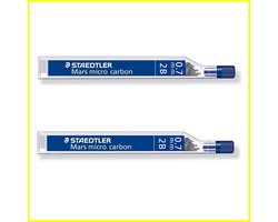 STAEDTLER Mars micro carbon 250 0.7mm 2B - Pencil refills - 2 Tubes/Packs (24 Leads) 2Baa