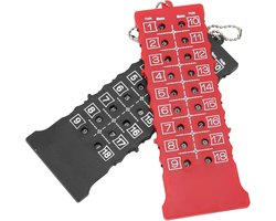 AYNEFY 2 scores golf stripes scorer golf 18 holes scoreboard golf battle record scoreboard 0-9 scorecard for golf practice competition sports accessories 16x6cm