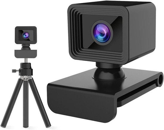 Webcam Webcam 1080p, Web Camera met microfoon for de PC, USB Web Cam for computer, 2 megapixels, 1920x1080 resolutie, FHD CMOS-sensor 4k-webcam