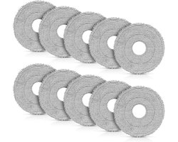 10 stuks wisdoeken geschikt voor Dreame L10s Ultra Gen 2/Gen 3 - L40/L50 Ultra AE - L10s Pro Ultra - X30/X40/X50/L40 Ultra - Mova E30/E40/P50/V50 Ultra stofzuigerrobot - wasbare microvezel-dweilpads, vervangende