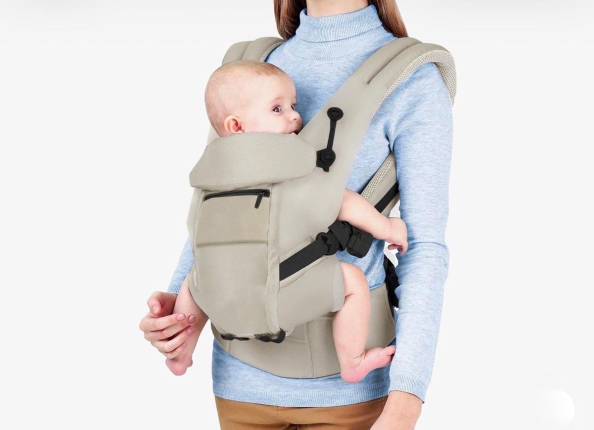 BIXc® - Ergonomische Draagzak - 4-in-1 - Buik- en Rugdrager - Cream