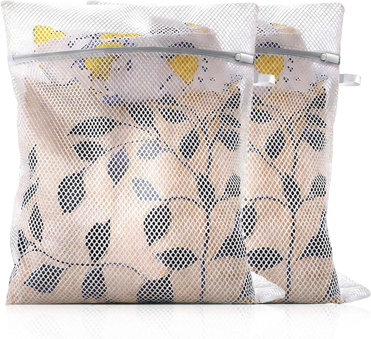 Set van 2 Waszakken 30 x 40 cm met Rits voor Fijne Was, Ondergoed, Sokken en Bh's - Ideaal voor de Wasmachine