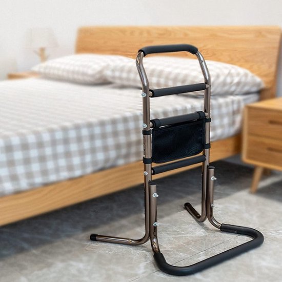 Stoel Sta Hulp - Opstahulp Senioren - Onafhankelijk Opstaan - Veilig Kantelbestendig - 83.5-91 cm Hoogte - Zwart — afbeelding 2