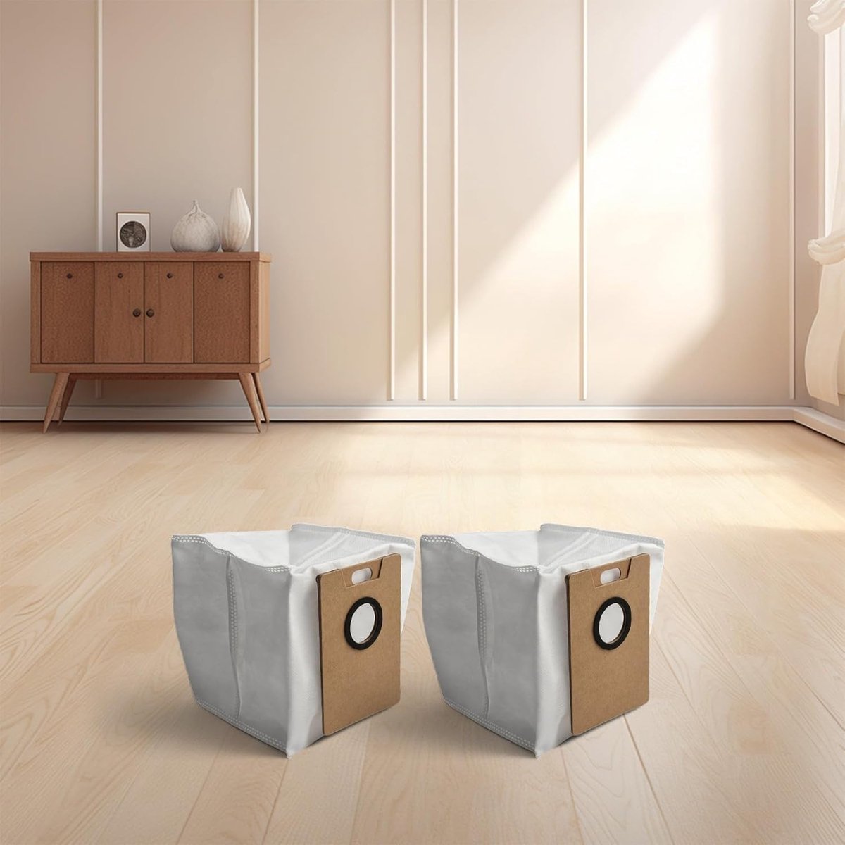 Stofzakken Robotstofzuiger - Reserveonderdelen Set - Stof Hygiënisch Verwijderen - Efficiënte Filtratie - 5 Stuks - Wit