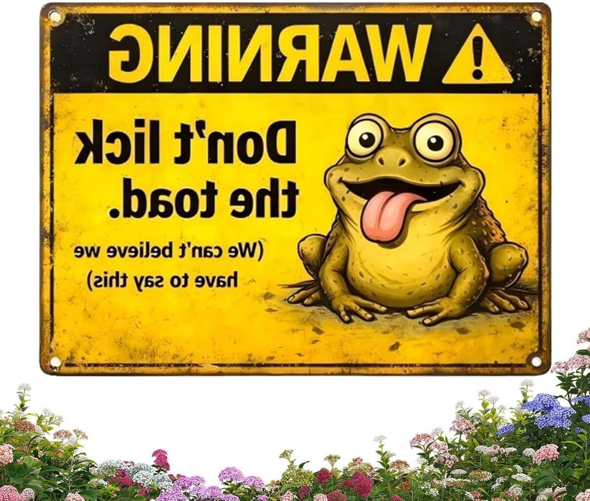 Decoratieve Tuinbordjes - Buiten Decoratie - Tuin Verfraaien - Weerbestendig Metaal - 12.5 x 18.5 cm - Meerdere Kleuren