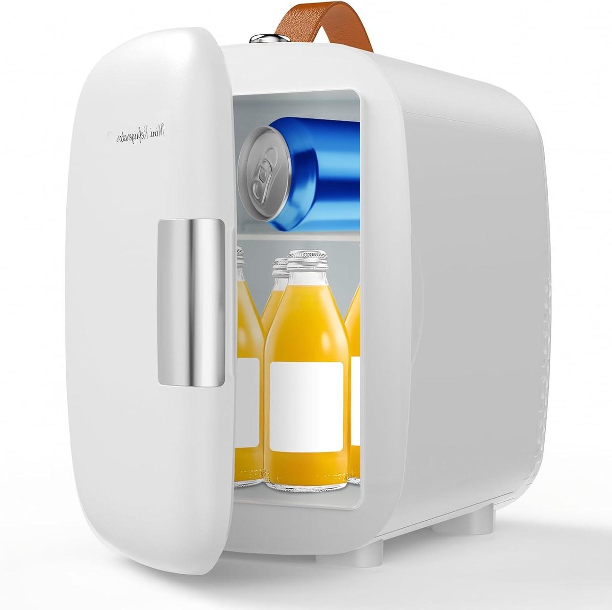 Mini koelkast - Persoonskoeler - Huidverzorging bewaren - Stille werking 31 dB - 4 Liter inhoud - Wit