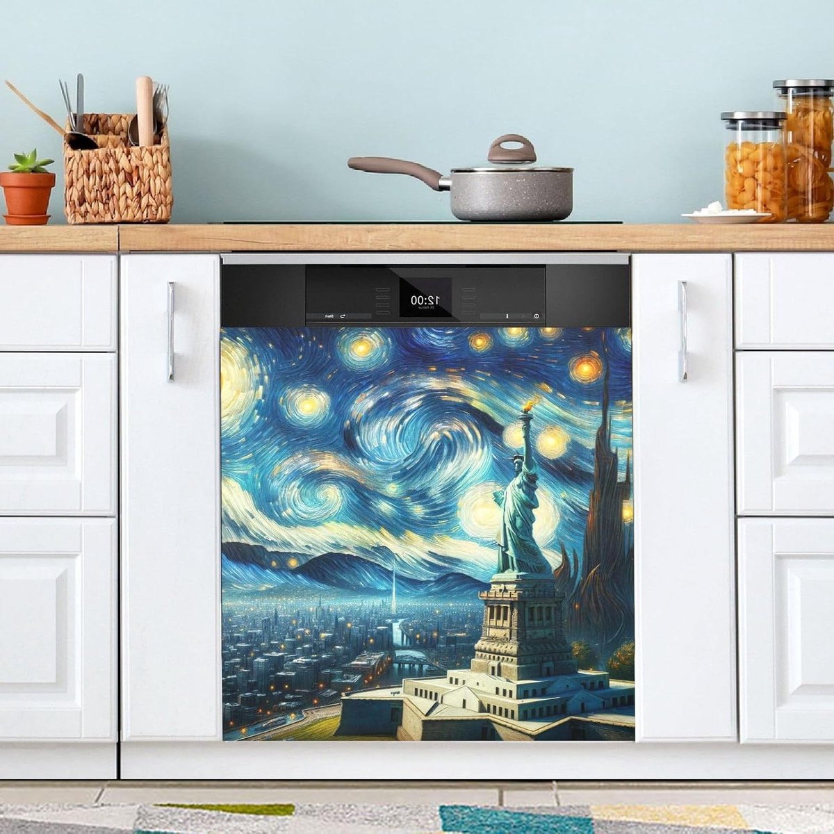 Vaatwasser Decoratie - Keuken Accessoire - Keuken Opfrissen - Gemakkelijk Verwisselbaar - 23x26 inch - Kunstzinnig