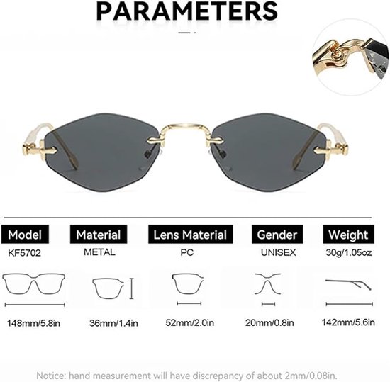 Universele pasvorm - Compatibel met randloze zonnebrillen - Unisex - Outdoor zonnebril - Stijl C van universele — afbeelding 3