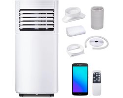 ZMR® Mobiele Airco voor Slaapkamer - Airco - Mobiele Airco - Wit - 31cm x 32cm x 70cm