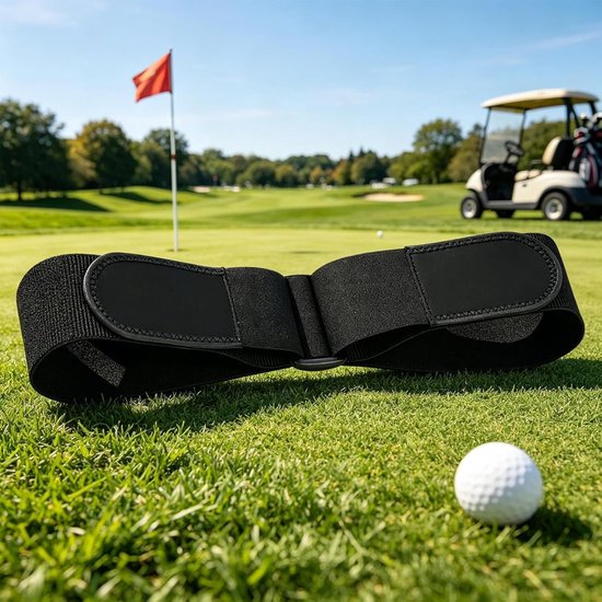 Golf Swing Trainer - Pols Correctie - Golf Oefenen - Stabiele Swingpad - Compact Ontwerp - Zwart van GOLF — afbeelding 3