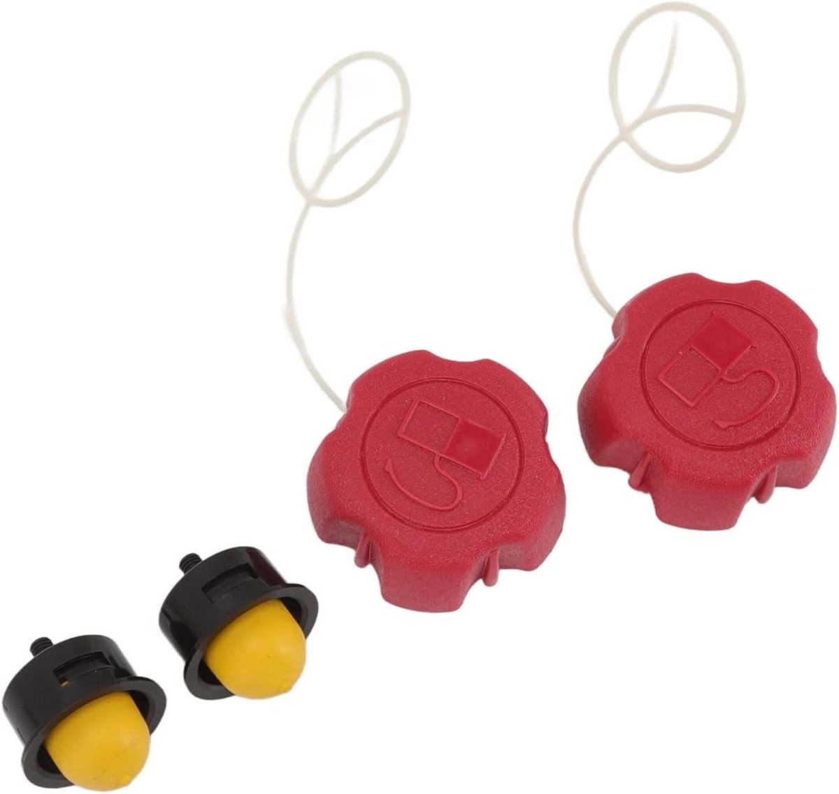 Grasmaaier Brandstofdop - Primerlamp Set - Motor Onderhoud - Universele Pasvorm - 2 Sets - Zwart