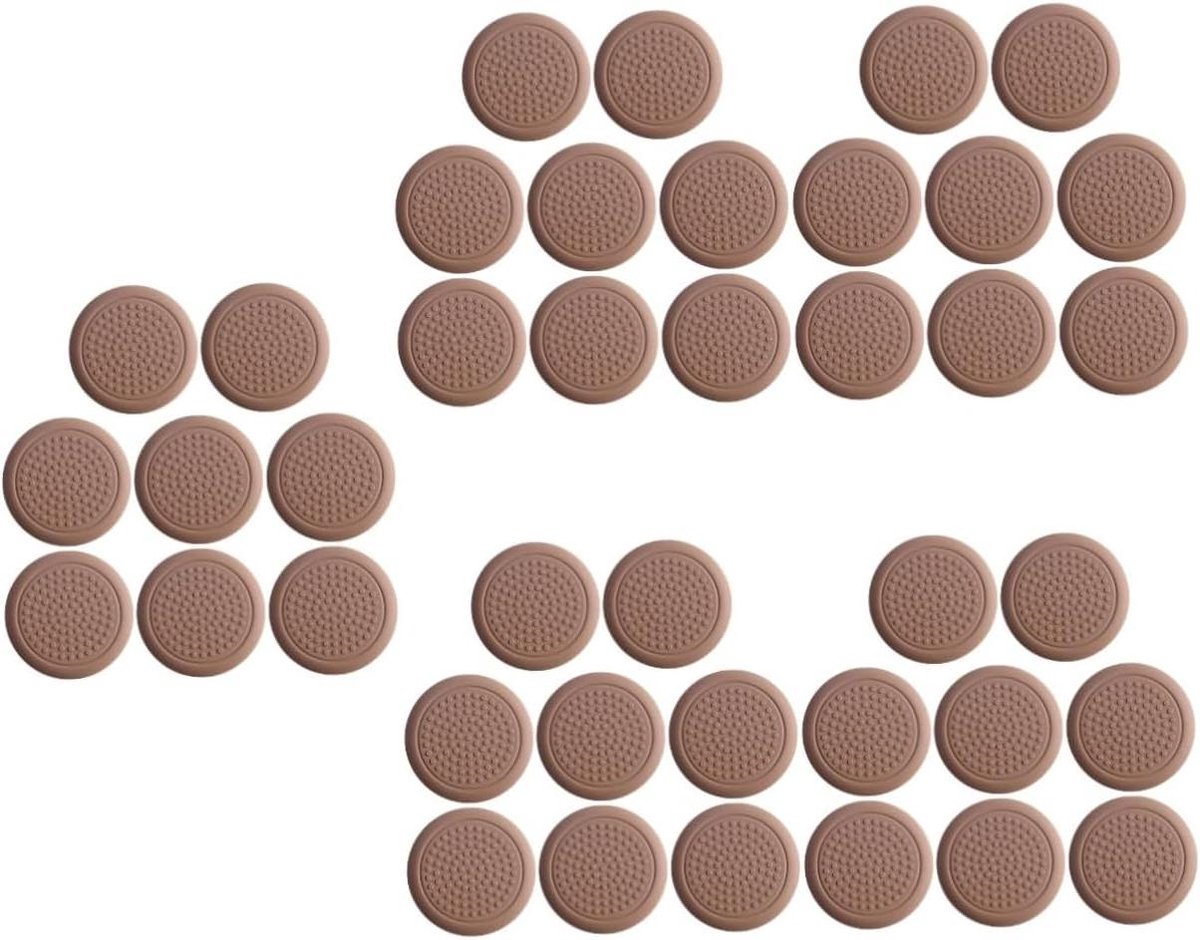 Stoelpoothoezen - Meubelvoetjes - Vloerbescherming - Geluiddempend - 40 stuks - Bruin