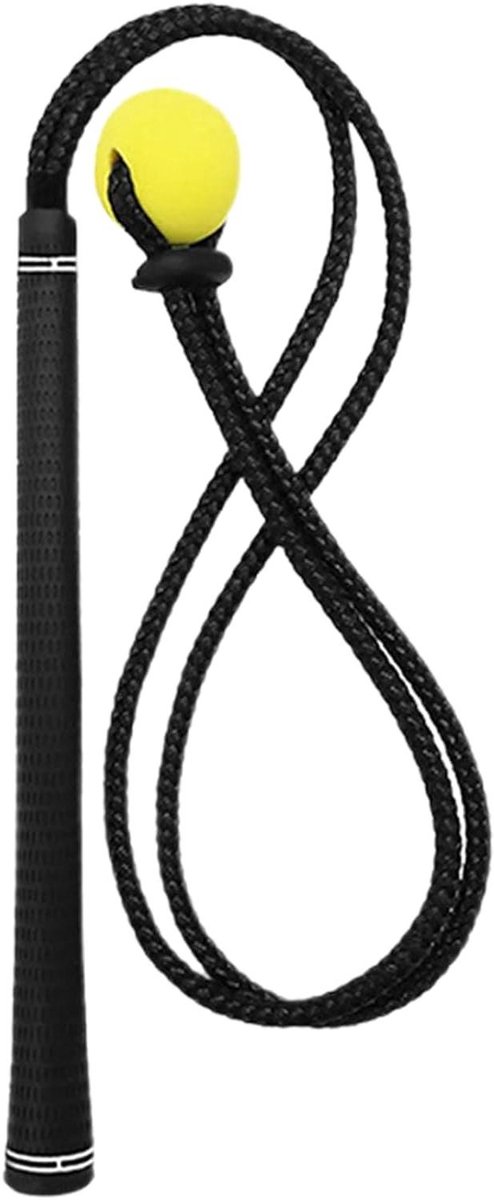 Golf Swing Trainer - Golf Touw - Golfvaardigheden Verbeteren - Verstelbare Intensiteit - 96 cm - Zwart