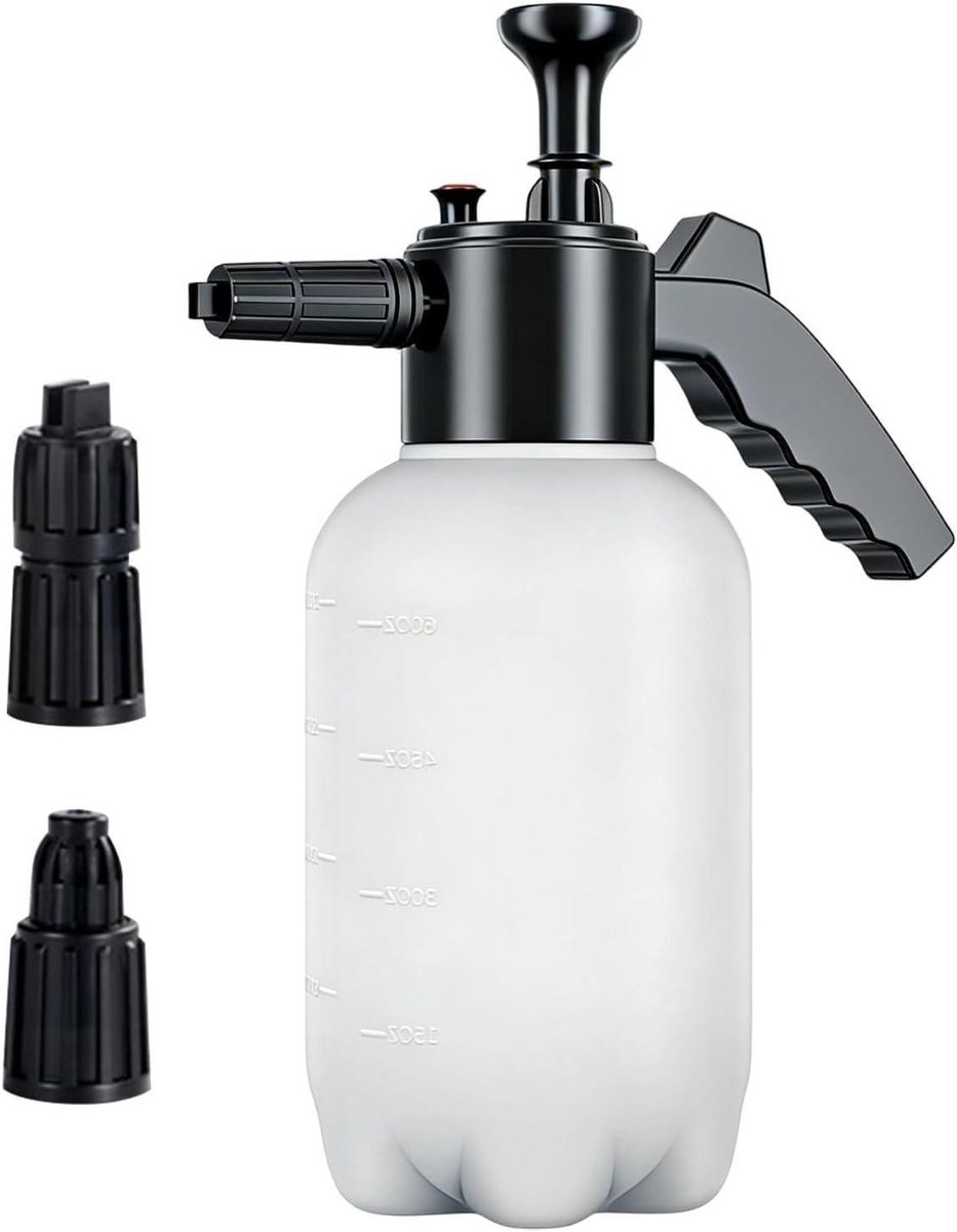 Schuimsproeier Handpomp - Drukschuimfles - Auto Reinigen - Verstelbare Sproeiers - 35 cm - Wit