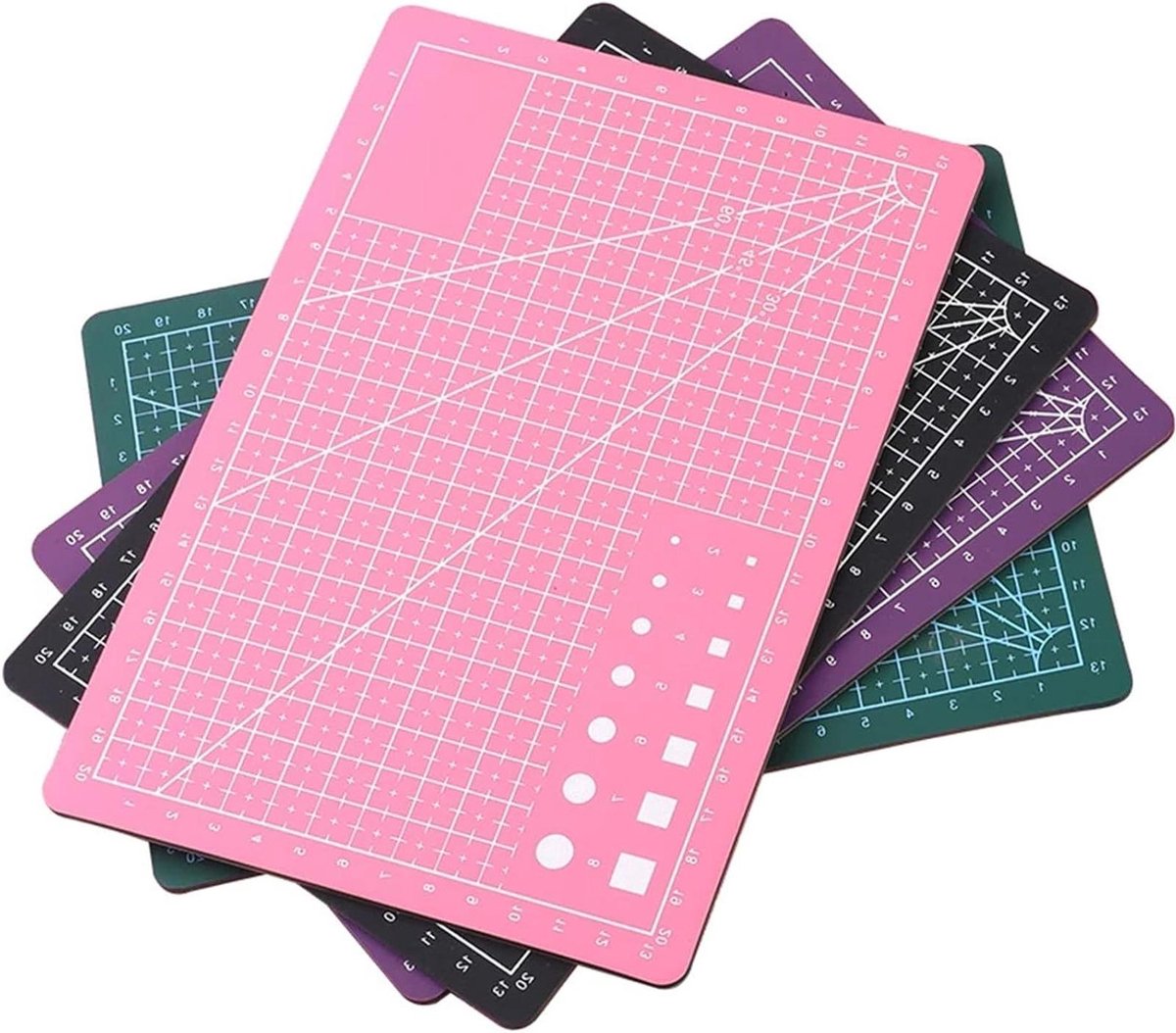 PVC Snijmat - Snijplank Mat - Patchwork Naaien - Zelfherstellend Oppervlak - A5 formaat - Paars