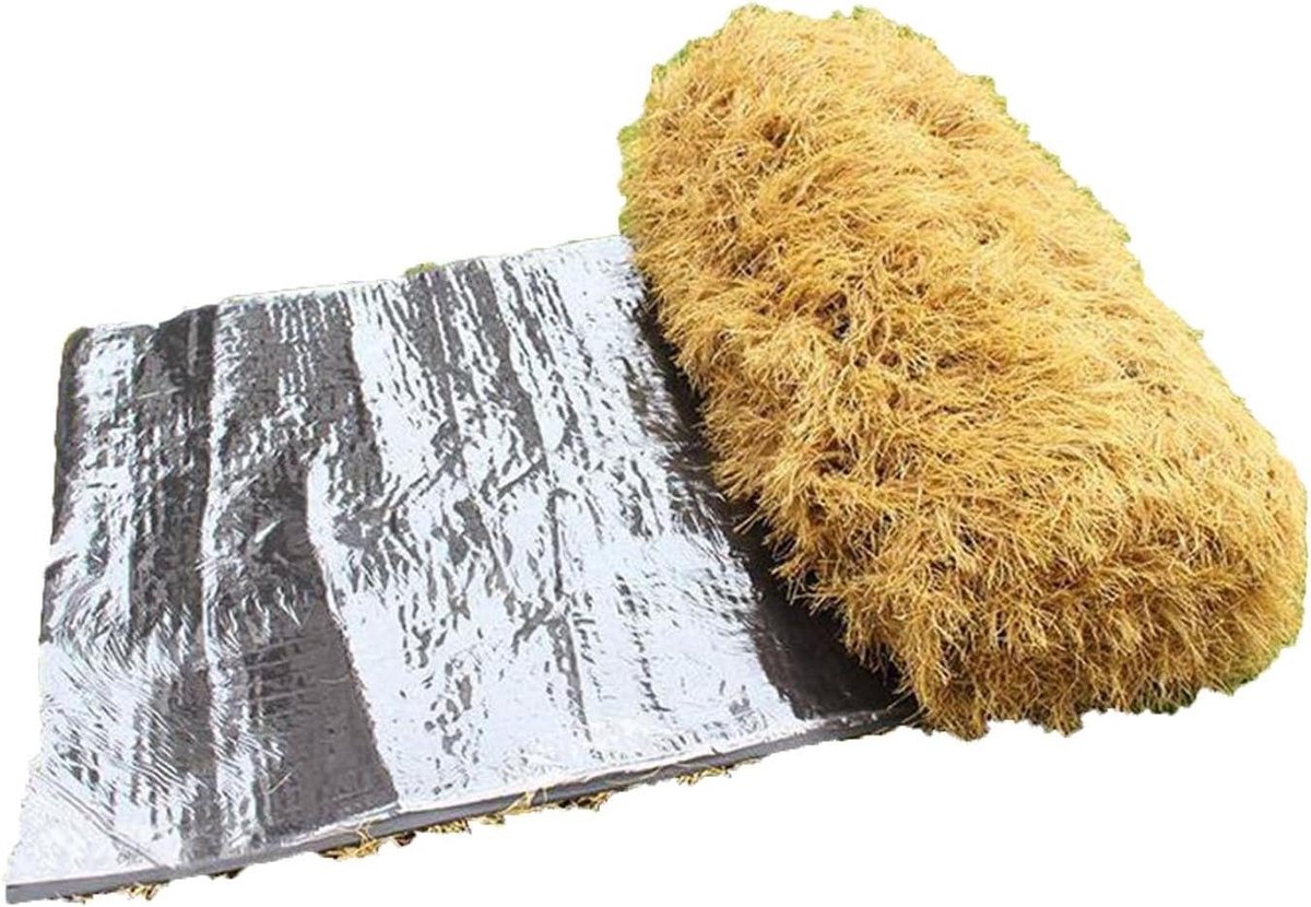 Synthetisch Stro - Dakdecoratie Gras - Creëer Tropische Stijl - Vuurvast en Vochtbestendig - 100 x 500 cm - Natuurlijk