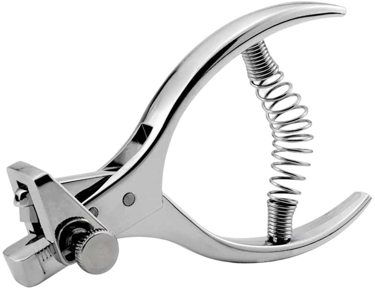 Patroon Uitsnijder - Textiel Tang - Stof Bewerken - Instelbare Diepte - 3 mm Ponsbreedte - Zilver