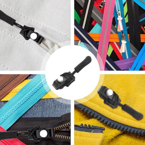 Rits reparatiekit - Ritsen vervangen - Kleding repareren - Universeel toepasbaar - 10 stuks - Metaal van Merkloos — afbeelding 2