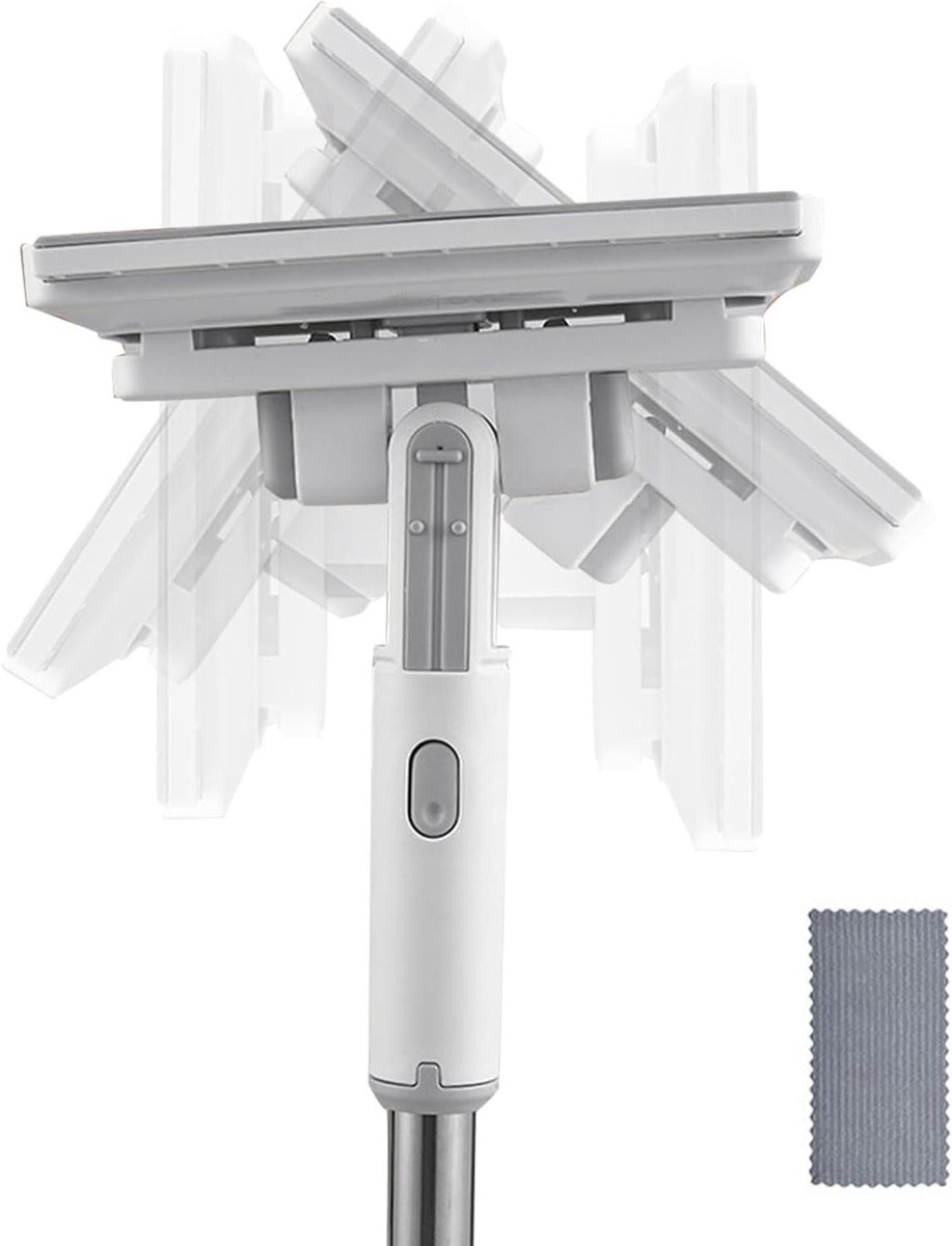 Compacte Dweil - Mini Mop - Snelle Schoonmaak - Handsfree Werking - 16x10x78.5cm - Meerkleurig