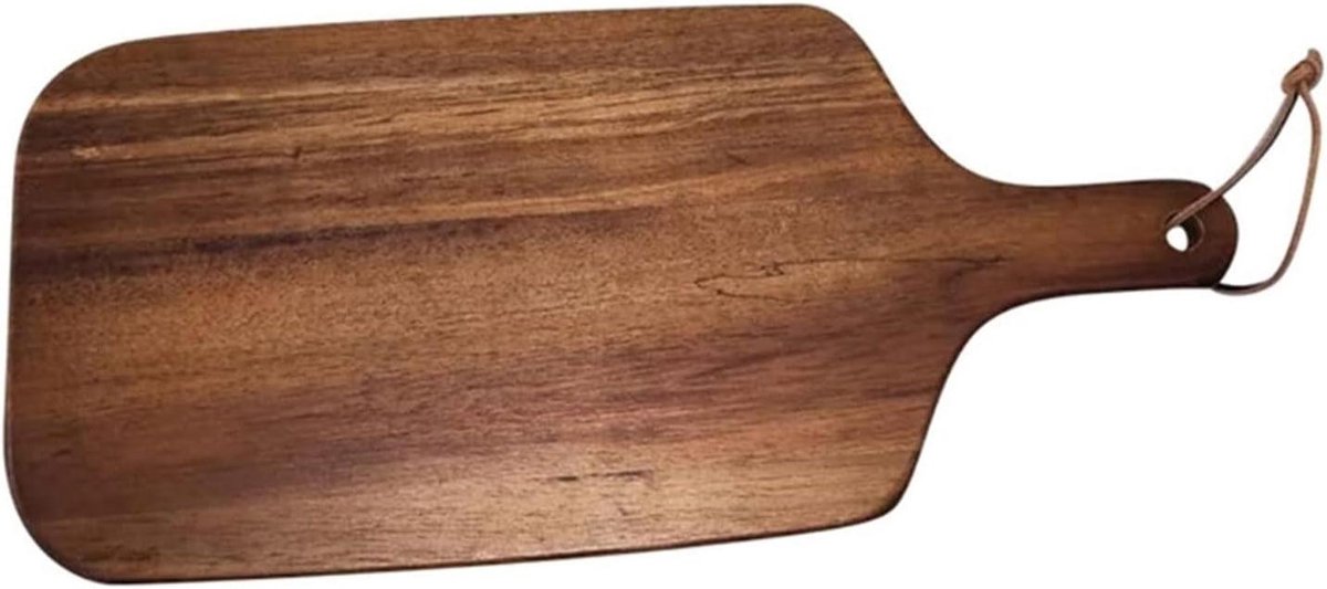 Houten snijplank - Keukenplank Acacia - Bereiden van voedsel - Met handvat - One Size - Goud